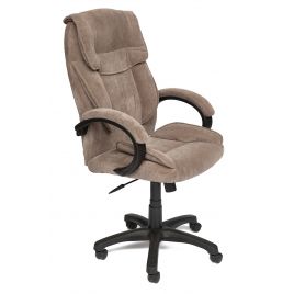 Кресло компьютерное «Ореон» (Oreon) для офиса и дома (Кор-ая ткань флок «Смоки браун»)