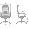 Кресло компьютерное для руководителя Samurai S-1.04 Синий (для дома и офиса)