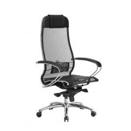 Кресло компьютерное для руководителя Samurai S-1.04 Черный (для дома и офиса)