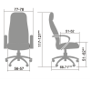 Кресло компьютерное Metta LK-7 Черный для офиса и дома