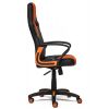 Кресло «Ранер» (Runner) компьютерное для дома и офиса (Искусст. кожа + оранжевая сетка)