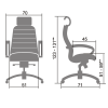 Кресло Samurai KL-2 Белый лебедь для офиса и дома (руководителя)