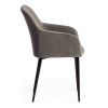 Стул - кресло дизайнерский Bremo ( Бремо ) Серый бархат