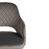 Стул - кресло дизайнерский Valkyria ( Валькирия ) Серый бархат