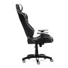 Кресло компьютерное геймерское "iBat" черный/белый для офиса и дома
