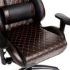 Кресло компьютерное геймерское "iChess" Черный/коричневый для офиса и дома