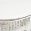 Стол обеденный деревянный овальный раскладной 4296SWC Белый ( Молочный )