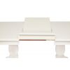 Стол обеденный деревянный овальный раскладной «Лоренцо» (Lorenzo) Белый 