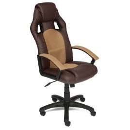 Кресло компьютерное DRIVER коричневый/бронза для офиса и дома
