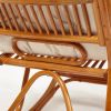 Кресло-качалка из натурального ротанга с подушкой «Гавана» Коньяк