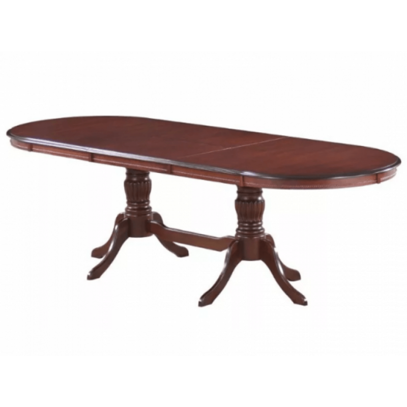 Стол обеденный деревянный овальный раскладной Olivia OL-T10EX Темный орех