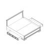 Кровать с ящиками Кентаки (KENTAKI) LOZ/180 Белый с основанием