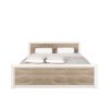 Кровать с металлическим основанием Koen (Коен) LOZ160х200 Ясень снежный/Сосна натуральная