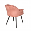 Стул - кресло дизайнерский С-985 Велюр Пепельно-розовый