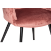 Стул - кресло дизайнерский С-985 Велюр Пепельно-розовый