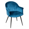 Стул - кресло дизайнерский С-985 Велюр Темно-синий