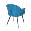 Стул - кресло дизайнерский С-985 Велюр Темно-синий