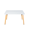 Стол для кухни обеденный деревянный прямоугольный Cindy «SQT-8» (70) Белый