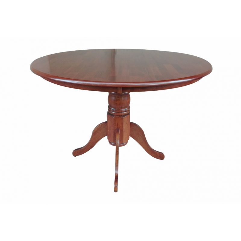 Стол для кухни обеденный деревянный круглый Hv Coco Вишня античная
