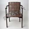 Стул - кресло деревянное Калипсо Темный орех цветы