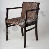 Стул - кресло деревянное Калипсо Темный орех цветы