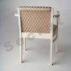 Стул - кресло деревянное Калипсо Слоновая кость Ромбы