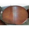 Стол деревянный обеденный овальный раздвижной Анжелика-1 Итальянский орех