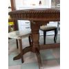 Стол деревянный овальный раздвижной Анжелика-4 Итальянский  орех